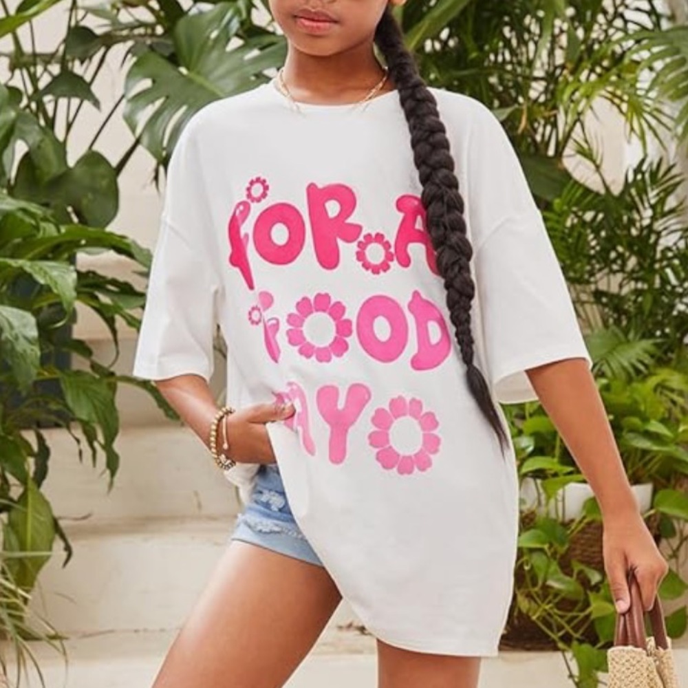 Girls size 9/10 back to school top